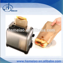 Alta tepreture resistencia PTFE marrón toasty bolsa